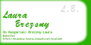 laura brezsny business card